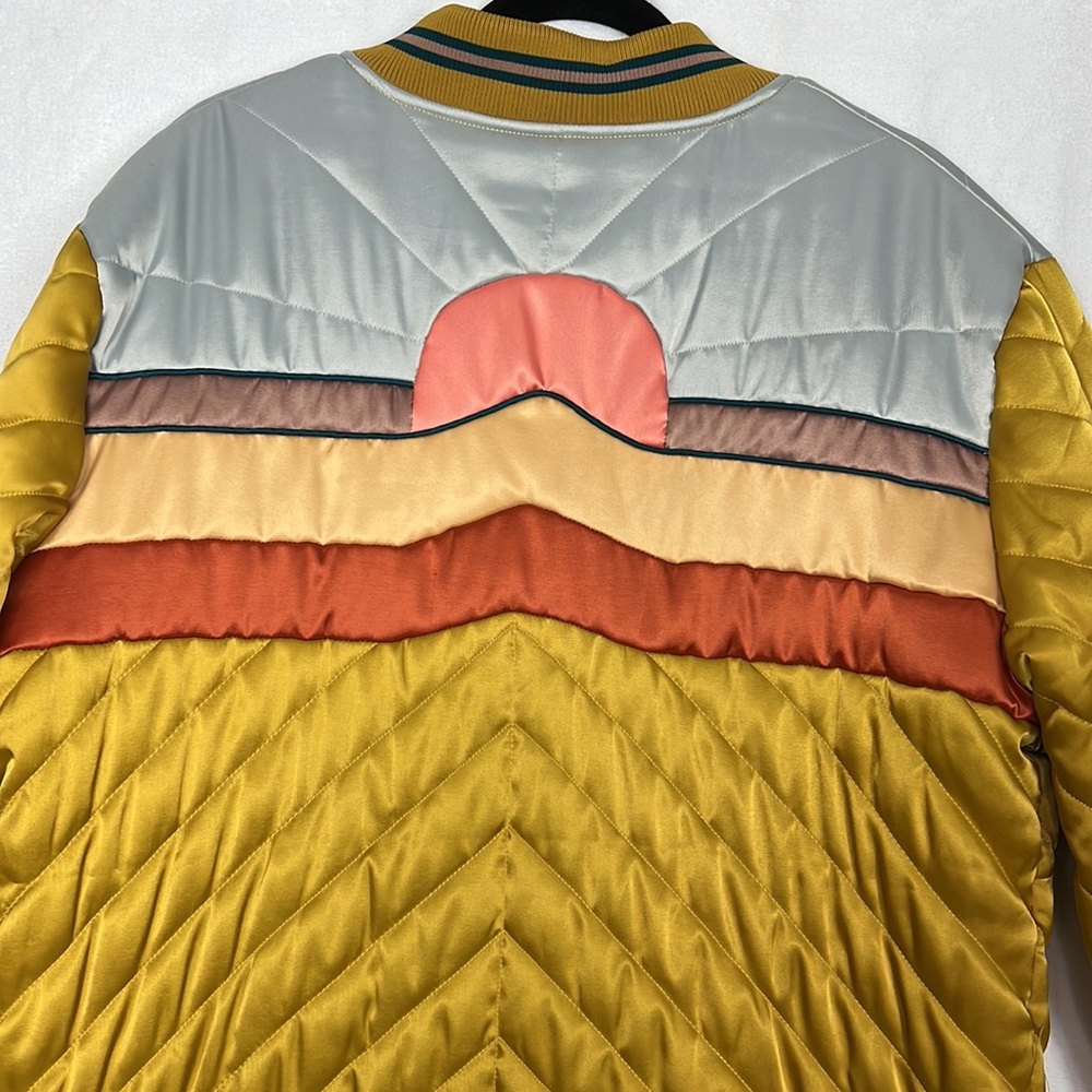 Classic Rock Couture Dolly Western Mustard Bomber Jacket - Picture 12 of 16